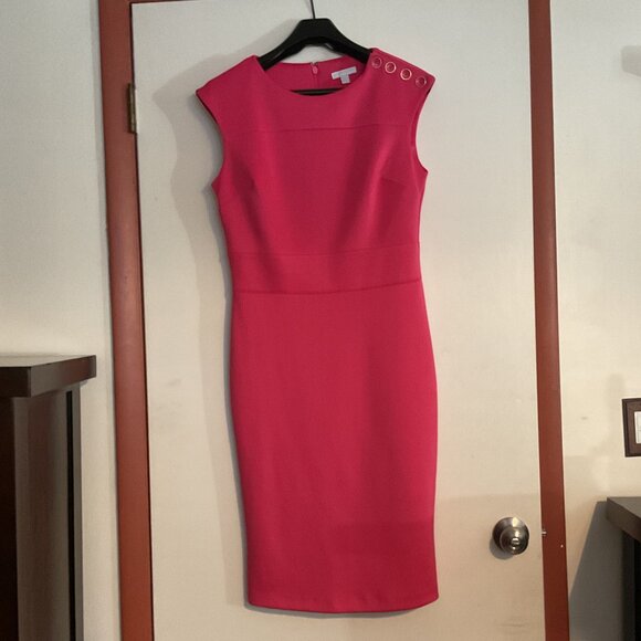 New York & Company Pink Sleeveless Sheath Dress | Size M - Picture 3 of 8